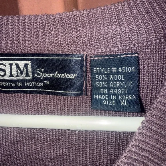 SIM Sportswear Men's Sleeveless Sweater Vest Size XL Arrows - Picture 3 of 4